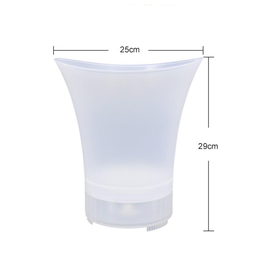 LED Ice Bucket 5L Wine Cooler Colors Changing Champagne Wine Bucket for Party Home Bar Nightclub Light Up Whiskey Ice Barrel
