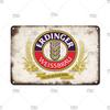 Retro Vintage Germany Paulaner Beer Tin Sign Decorative Plaque Plate Bar Pub Man Cave Kitchen Club Bar Wall Home Decor