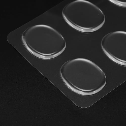 uxcell Drum Damper Gel Pads, 10-Piece Set, Silicone Mute Pads, Drum Silencers, Moon Gel, Clear, 30x25x3mm/98x22x2mm, for Drums and Cymbals, Tone Contr