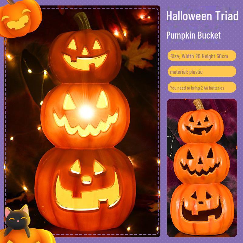 Lanterne citrouille à LED pour décoration d'Halloween, idéale pour les fêtes et événements