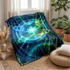 Neon Soccer Kingdom Theme blanket Lightweight Warm Flannel Blanket Decorative Throw Blanket for Home Decoration