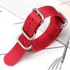Nylon Strap 18mm 20mm 22mm 24mm Five-Ring Premium Weave Men Women Watch Band Bracelet Heavy Duty Stainless Steel Buckle