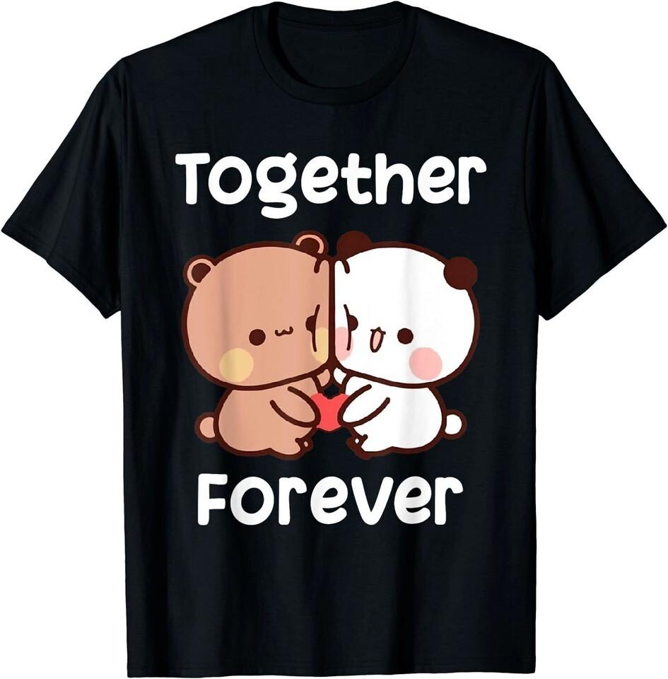 

Bubu And Dudu Together Forever Lovers Black Cotton Black TShirt Unisex T-Shirt L