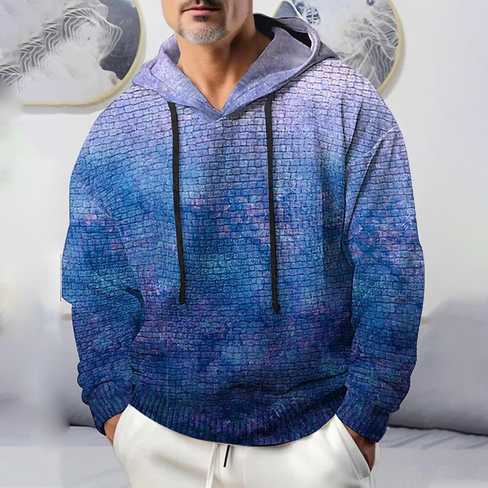 

Простое хлопковое худи с граффити, удобная мужская модная толстовка 6XL синий