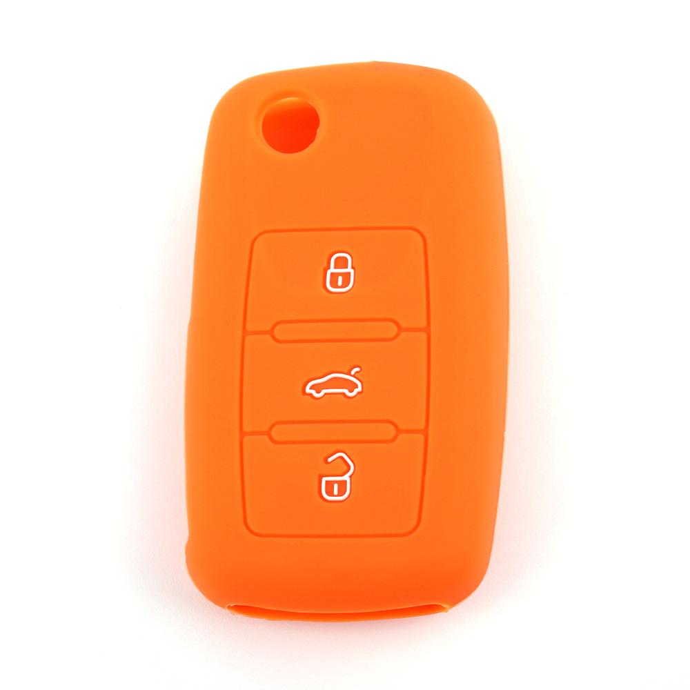Suitable for Volkswagen Lavida Jetta Drip Silicone Key Cover Santana Soft Key Bag Sagitar Remote Control Protective Cover