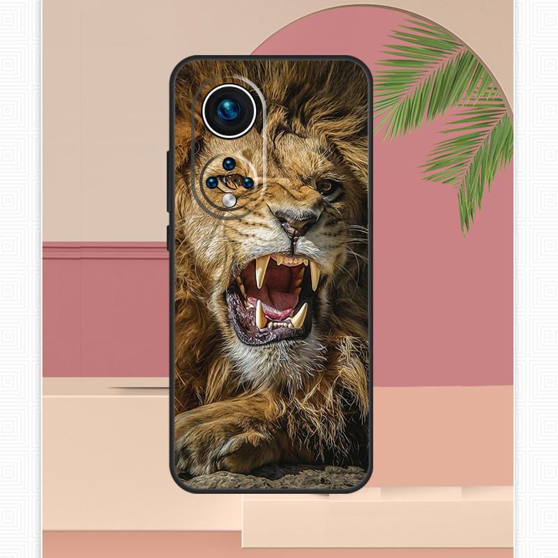 Roaring Lion Case For Honor Magic 7 Lite 5 6 8 Pro Honor 200 400 X9c X9b X9a X8b X8a X8c 50 70 90 Cover