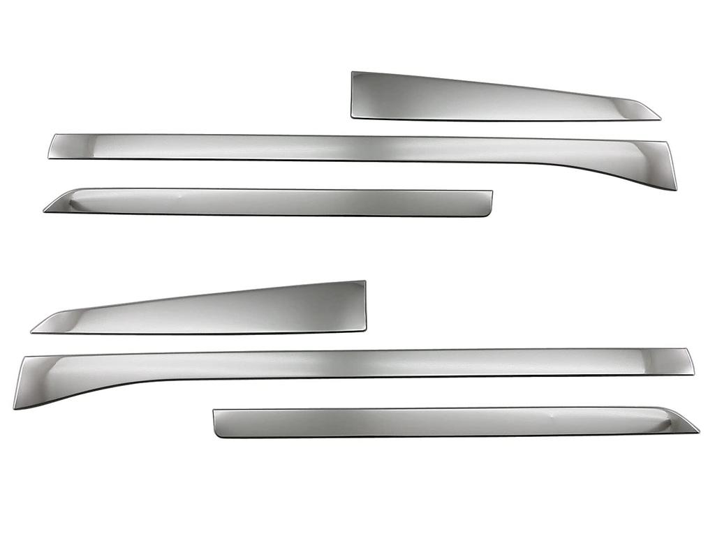 BRIGHTZ Stainless Steel Roof Garnish for Toyota Solio Bandit Compatible with Solio Bandit and Ultra-Mirror (6-Piece Set) (2007, 2008, 2009, 2010,