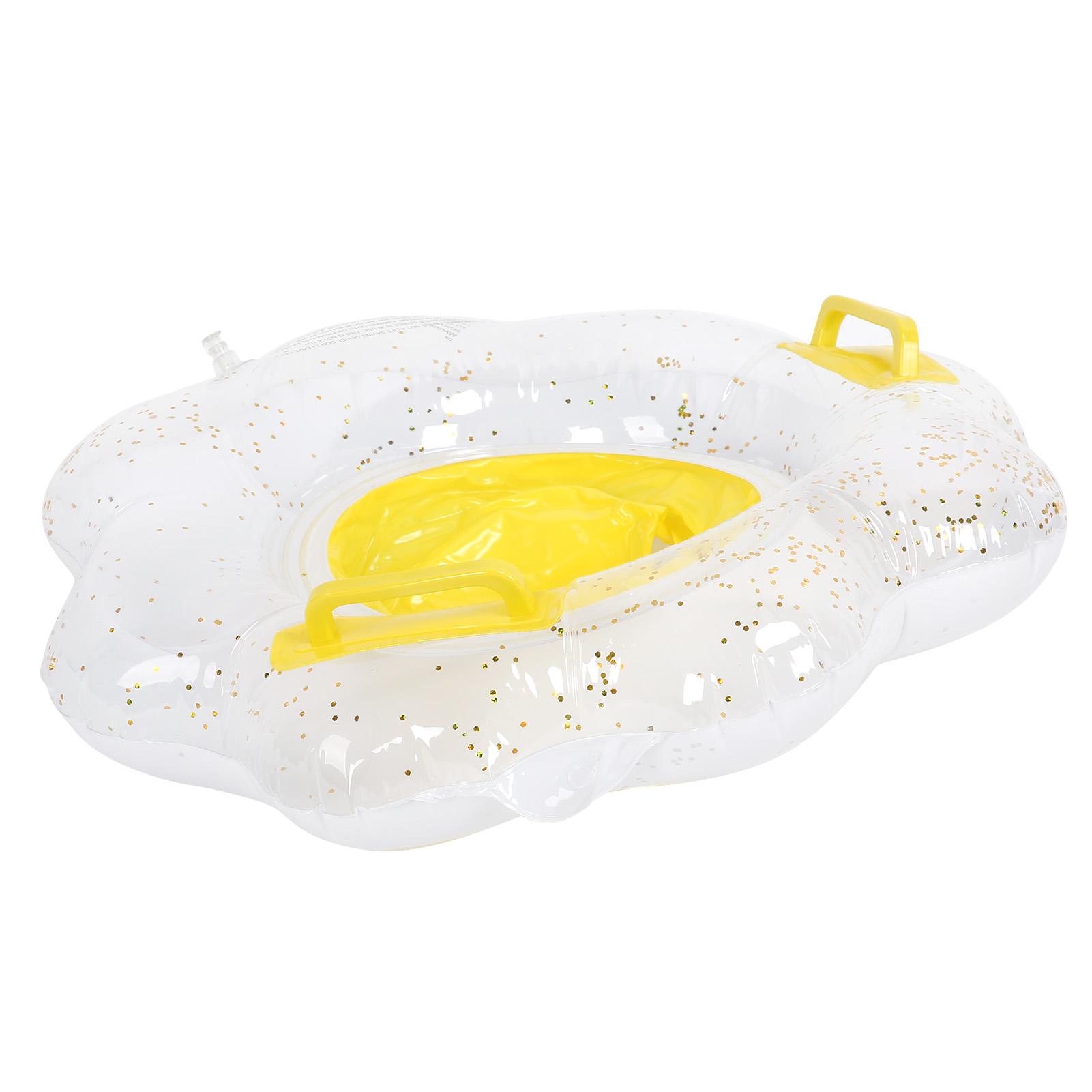 

Надувной детский плавательный круг с безопасным сиденьем в форме цветка, поплавки на талии с ручками