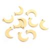 10pcs/lot  316 Stainless Steel Gold Plated Tree Moon Butterfly Small Charms Pendant For Necklace DIY Jewelry Making
