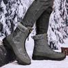 39-47 Herren Plüsch High-Top Outdoor Schuhe Übergröße Wanderschuhe Plüsch Warm Russische Winterstiefel Winterstiefel für Herren