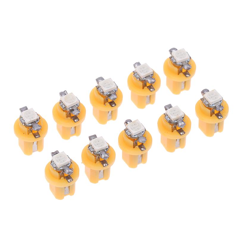 10Pcs T5 B8.5D Led 5050 Smd Led Bulb Car Interior Instrument Light Automobile Dashboard Side Switch Lamps Car Accessories