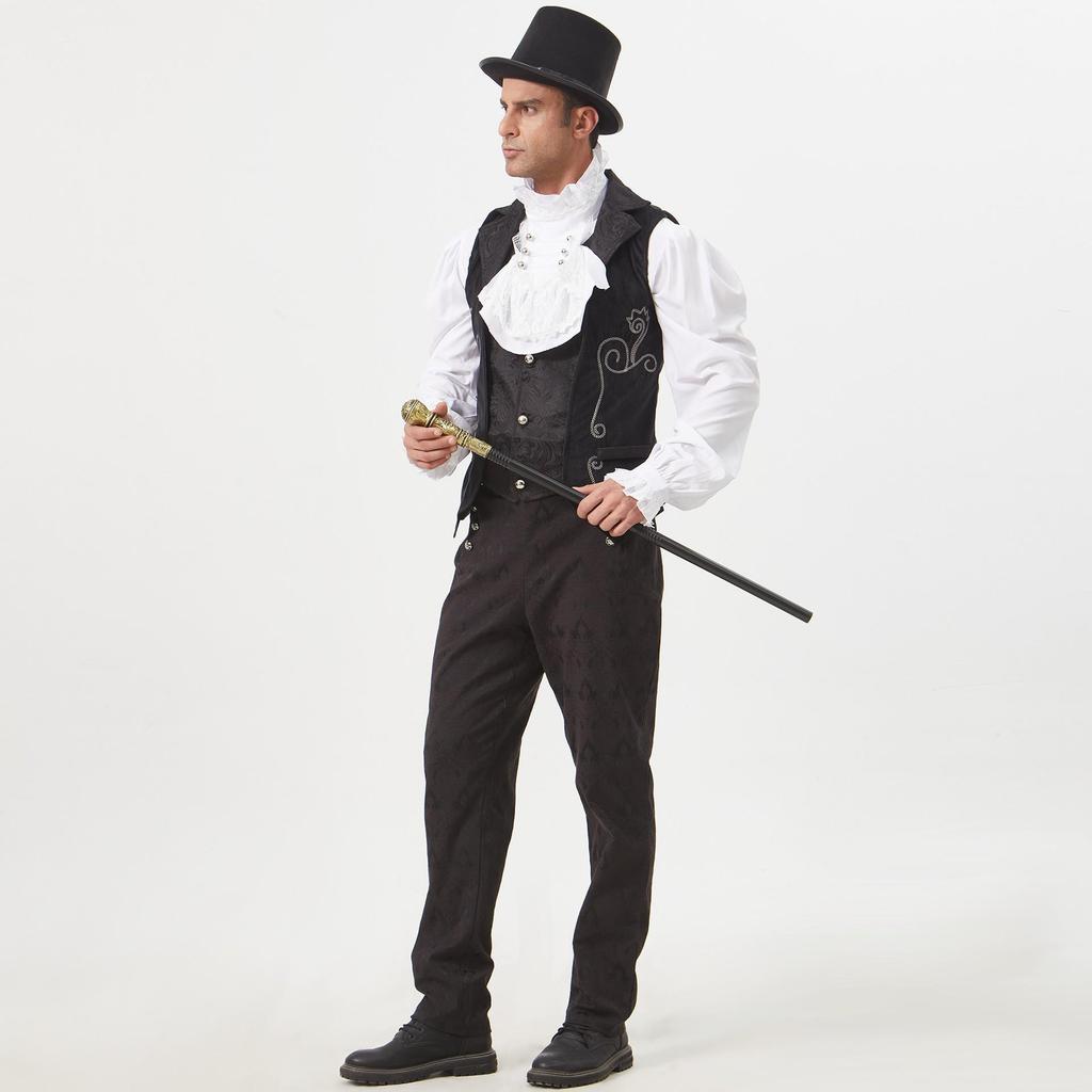 Herren mittelalterliche gotische Bankettweste Halloween Kostüm