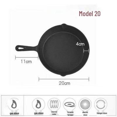 Wutuo Uncoated Cast Iron Mini Frying Pan Skillet Set