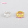 10pcs/20pcs Brass End Bead Tip Double Hole Connector Rings End Caps For Necklace Bracelet Keychain Jewelry Making Accessory