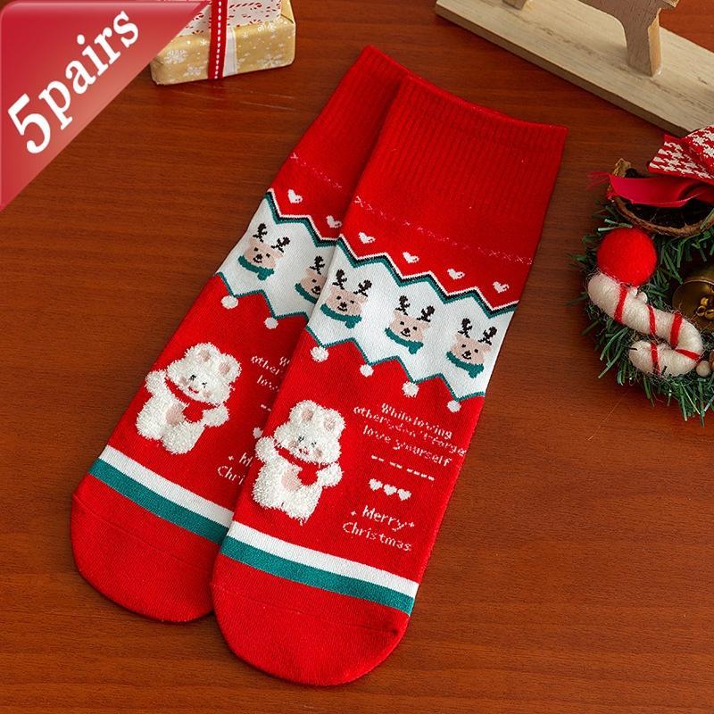

Autumn and Winter Christmas Cotton Cartoon Santa Claus Snowman Elk Socks Home Xmas Navidad Party Supplies Happy New Year Gifts One Size