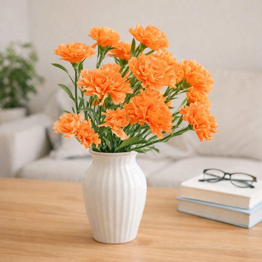 14-flower Artificial Carnation Bouquet DIY Home Wedding Photography Decoration  Home Decor