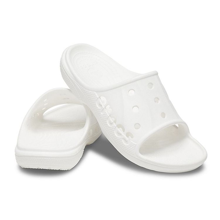 Crocs Baya Simple Casual Slide Sandals Men Sandals White 12000-100