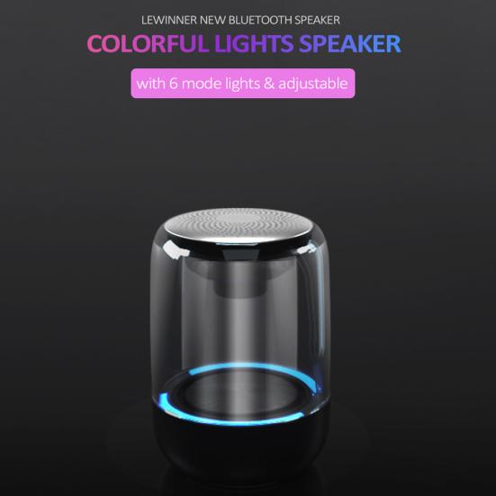 C7 Portable Wireless Bluetooth-compatible Speaker Colorful Stereo Bass LED Light Sound Box