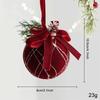 Plastic Tree Topper Wine Red Color Xmas Bell Festive Vibe Hanging Bauble  Xmas Tree Decor