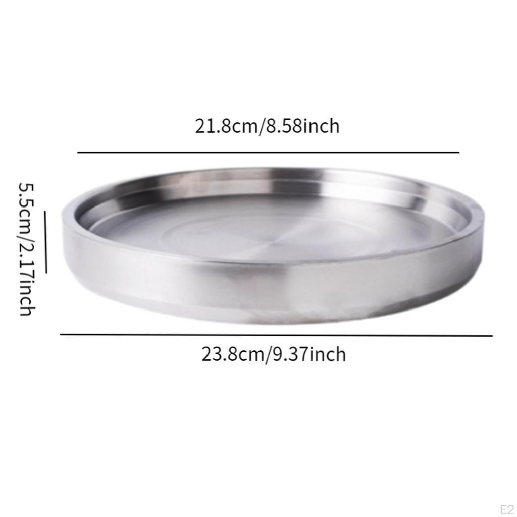 Chilled Serving Tray Appetizer Cold Platter Round Seafood Dish Server