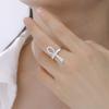 Anillos Cruz Ankh de Egipto Acero Inoxidable Símbolo Egipcio Antiguo Anillo Ajustable para Mujeres Hombres Joyería Clásica de Fe Regalos