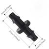 100 Pezzi Raccordi per Irrigazione a Goccia Raccordo Dritto Connettore a Barbato per Tubo da 4/7mm Sistema di Irrigazione a Goccia