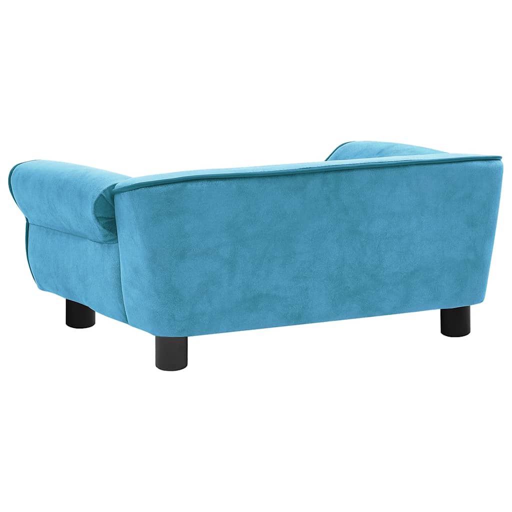 Pet Sofa Turquoise 72 X 45 X 30 Cm Plush