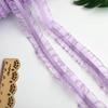5 Yards/lot Black Gray Elastic Bilateral Lace Trim Ruffle DIY Lace Ribbon 2.5cm Width