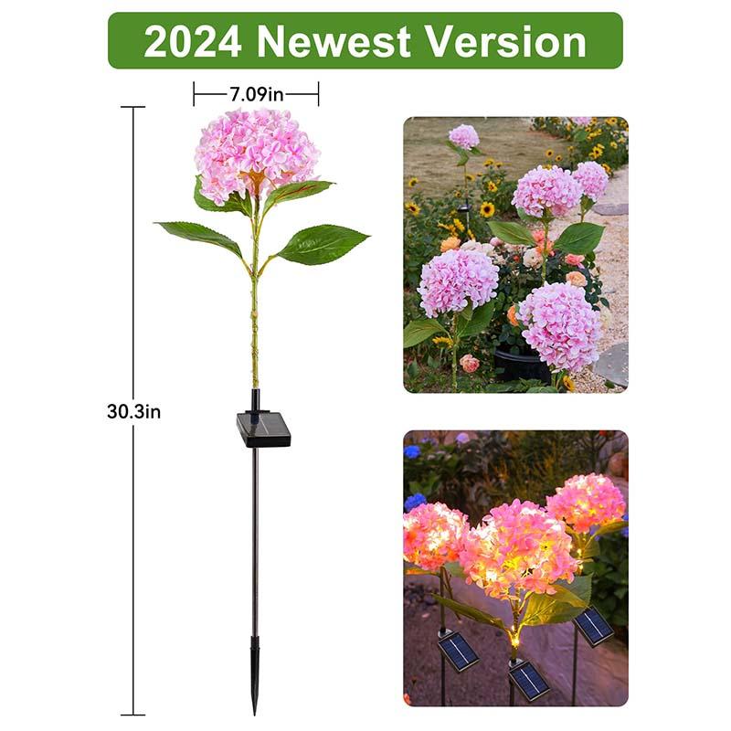 Solar Garden Lights Outdoor,Solar Flowers Lights Outdoor,8 Lighting Modes Solar Lights Outdoor Garden Decorative for Yard Lawn Pathway Decoration