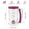 Pancake Cupcake Batter Dispenser For Cupcake Waffle Mixes Baking Dispenser Funnel Measuring Cup Kitchen Supplies