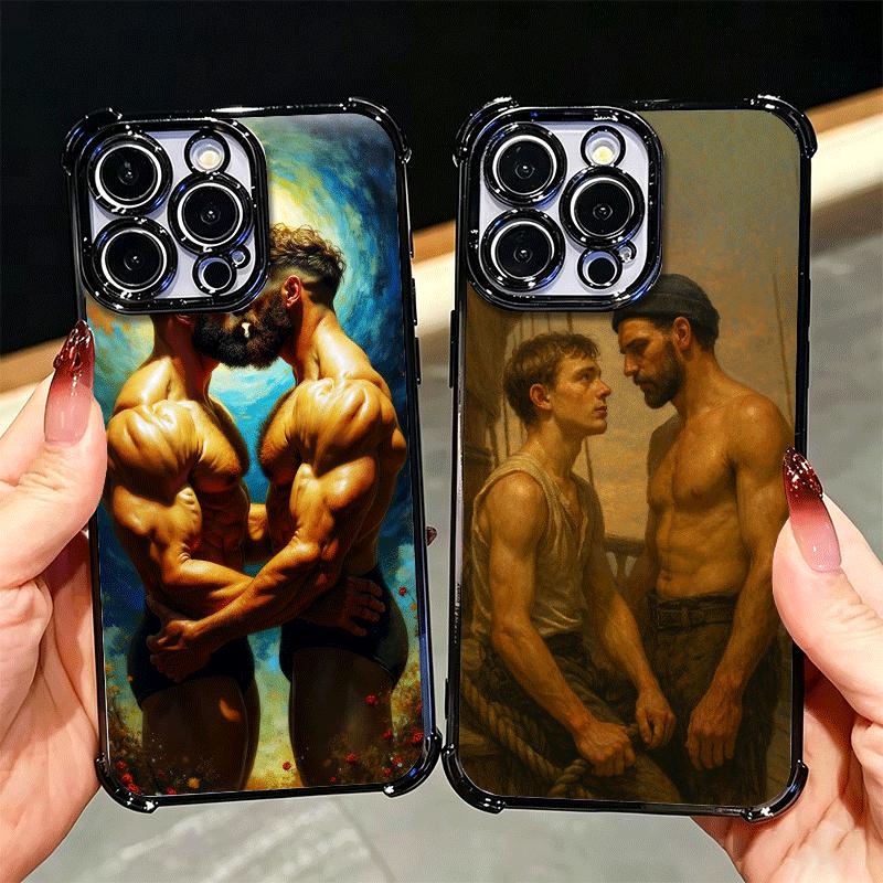 Muscle Man Gay Fitness Soft Phone Case For Xiaomi Poco X7 X8 Pro Max X6 X5 X3 F8 Ultra F7 M8 M7 M5S Redmi 15C 15A 15 14C 13C 12C