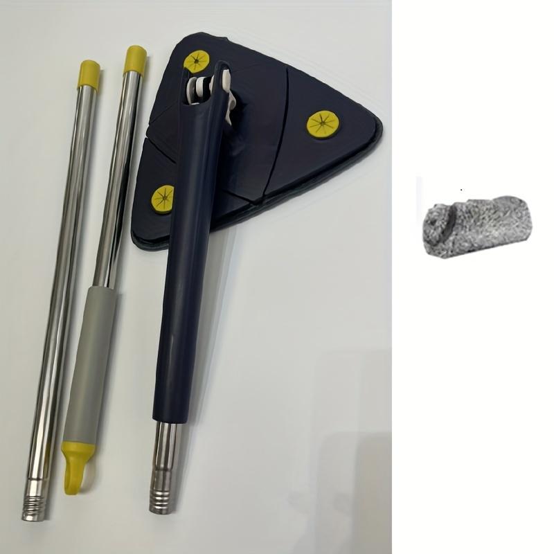 Set, Triangle Mop, 360 Degree Rotation Retractable Adjustable Cleaning Mop For Tub Tile Floor Wall Glass Cleaning
