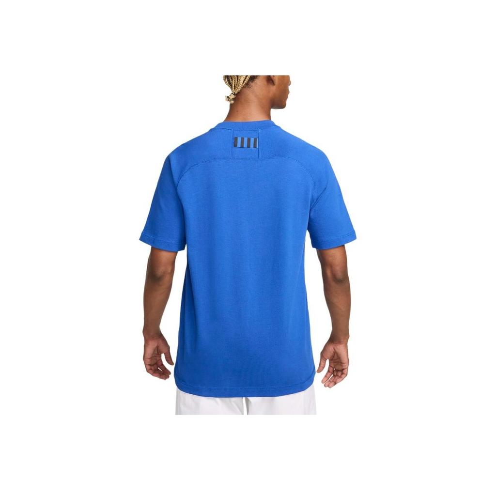 Nike Inter Milan Fashion Logo Loose Round Neck Short Sleeve T-Shirt Men T-Shirt Blue White FN8302-438