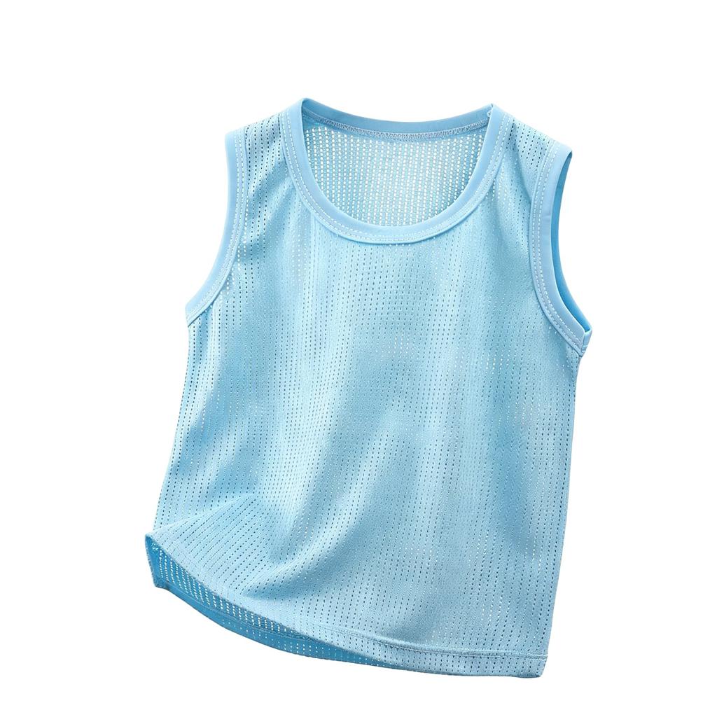 Kids Color Tank Top Casual Loose Fit Breathable Summer Wear