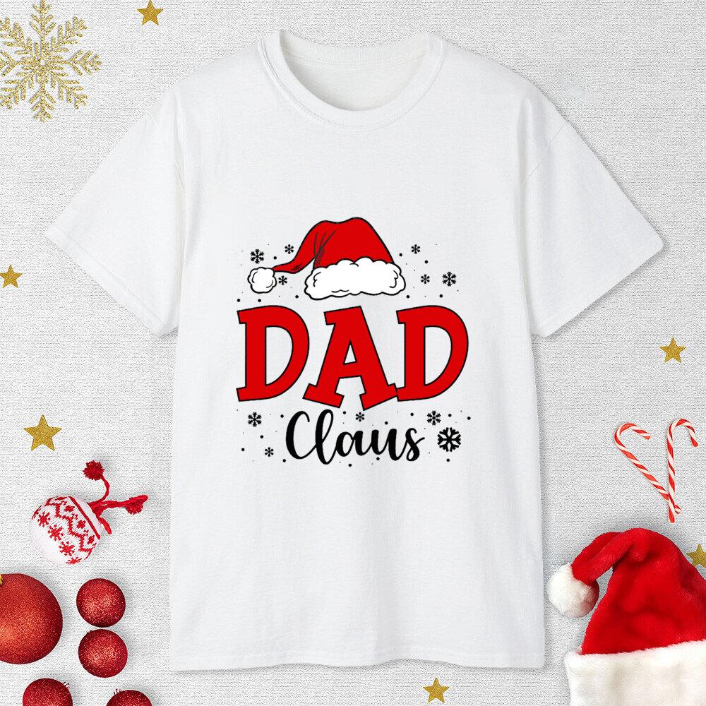 Family Claus Shirts Christmas Family Togrther Matching T-shirt Outfit Matching Xmas Dad Mom Uncle Aunt Grandpa Grandma Tee Tops