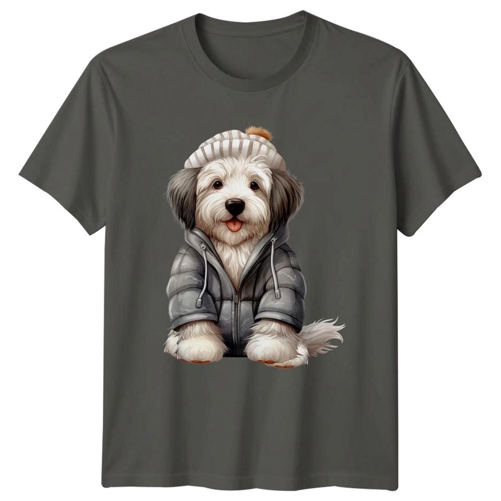 Winter Dog Animals Graphic Tee Unisexs TShirt Unisexs Tee Unisex Top S