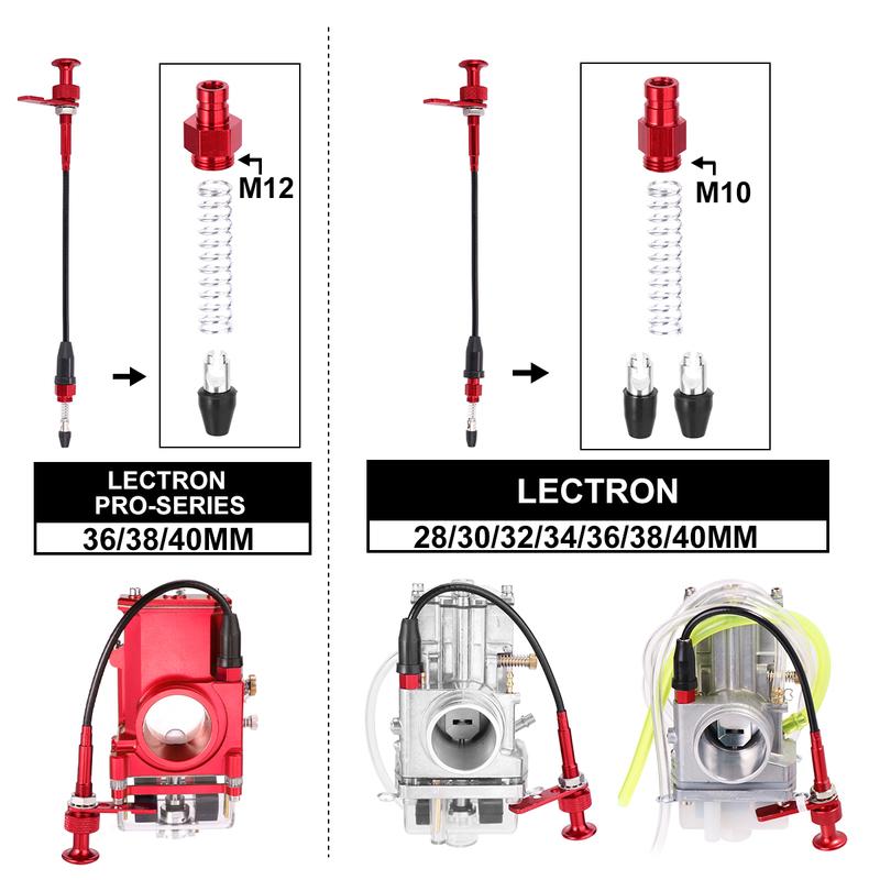 ZSDTRP CNC Remote Choke Cable for LECTRON Carburetor 28mm 30mm 32mm 34mm 36mm 38mm 40mm