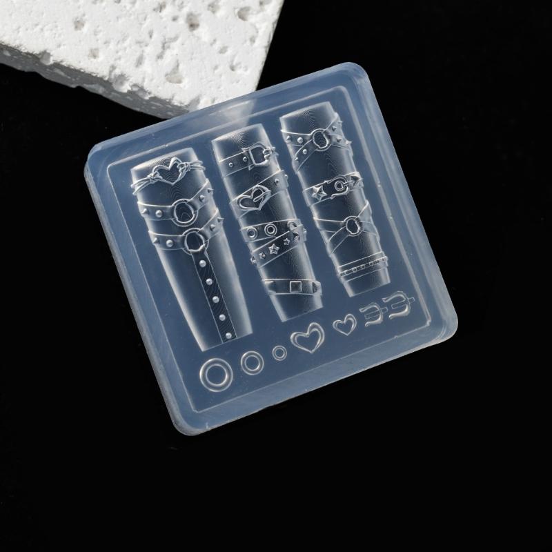 13Pcs 3D Relief Nail Art Molds With Jades Patterns Highly Transparency Silicone For Professional Nail Design And DIY