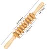 Curved Wood Roller for Stomach Cellulite Wooden Therapy Massage Tool for Body Shaping,Wood Massager Stick for Lymphatic Drainage