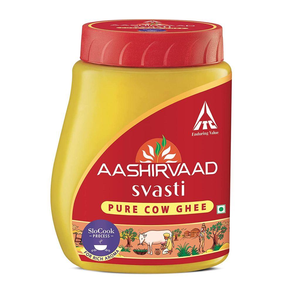 Aashirvaad Svasti Pure Cow Ghee - Desi Ghee o bogatym aromacie - 200ml