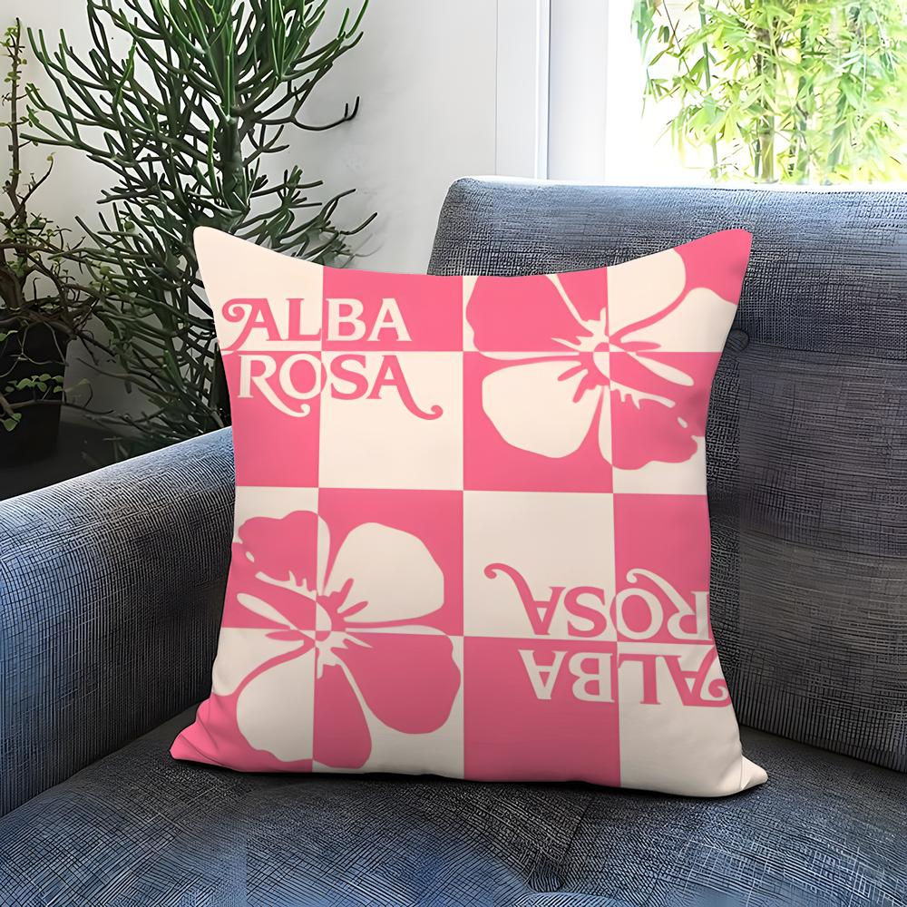 A-Alba R-Rosa Brand Cushion Cover Comfortable Reversible Pillow Cover Ideal for Car Sofa Bedroom & Beyond