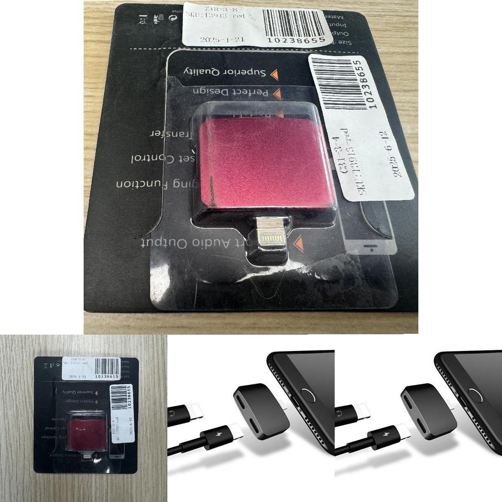 Apple Lighting To Earphone Adapter For Listening And Charging On Iphone 7 To 11