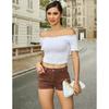 2026 Summer New Women's Denim Stretch Shorts with Multiple Pockets Casual Denim Shorts