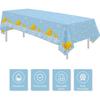 APOWBLS Rubber Duck Party Decorations Tablecloth - Disposable Duck Party Supplies Table Cover, Bubble Bath Rubber Duck Theme Table Cloth for Birthday