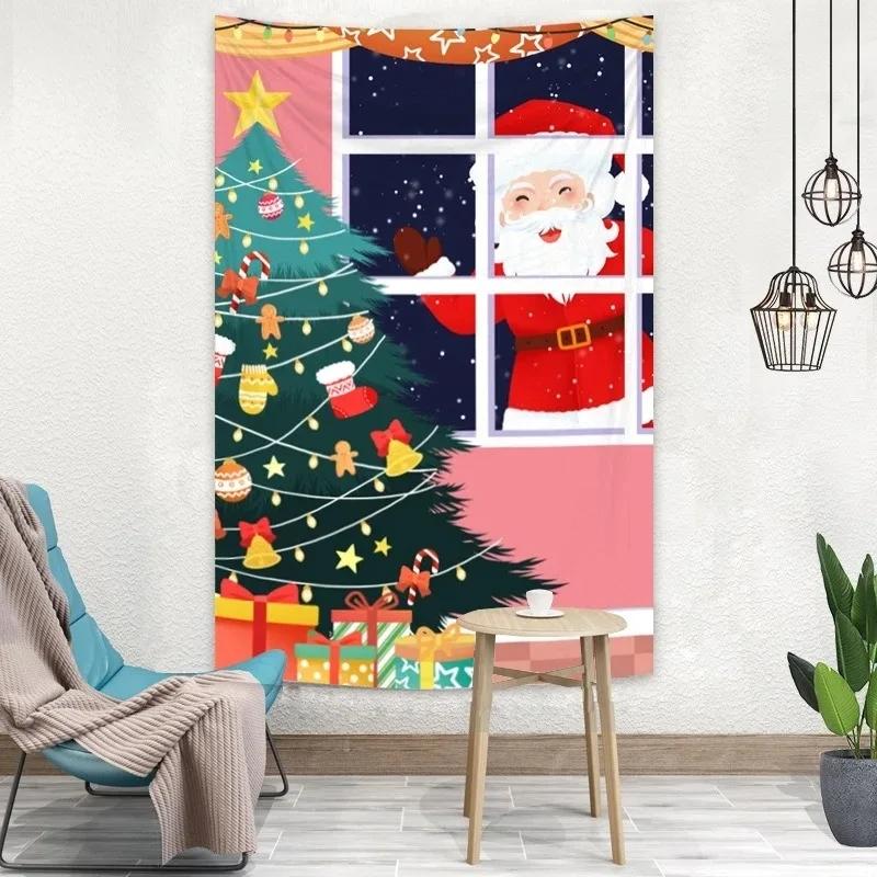 Christmas Tree Simple Pattern Tapestry Living Room Sofa Home Decor Christmas Gift