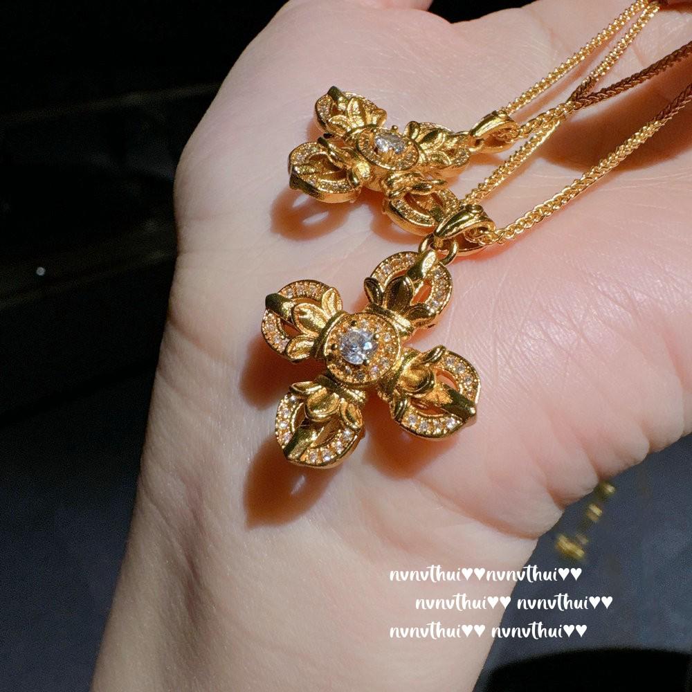 Vintage Italian Zircon Necklace and Nebula Gemstone Bangle Set