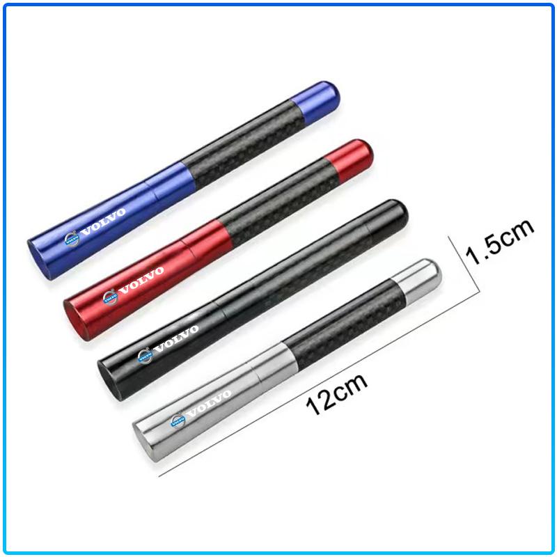 12cm Carbon Fiber Radio Car Antenna Auto Accessories sticker For Volvo 240 C70 S40 S50 S60 S70 S80 S90 V40 V50 V60 V90 XC40 XC60 XC90 Vnl Truck