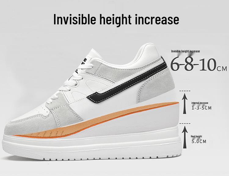 Men's 10CM Height Increasing Breathable Casual Sneakers