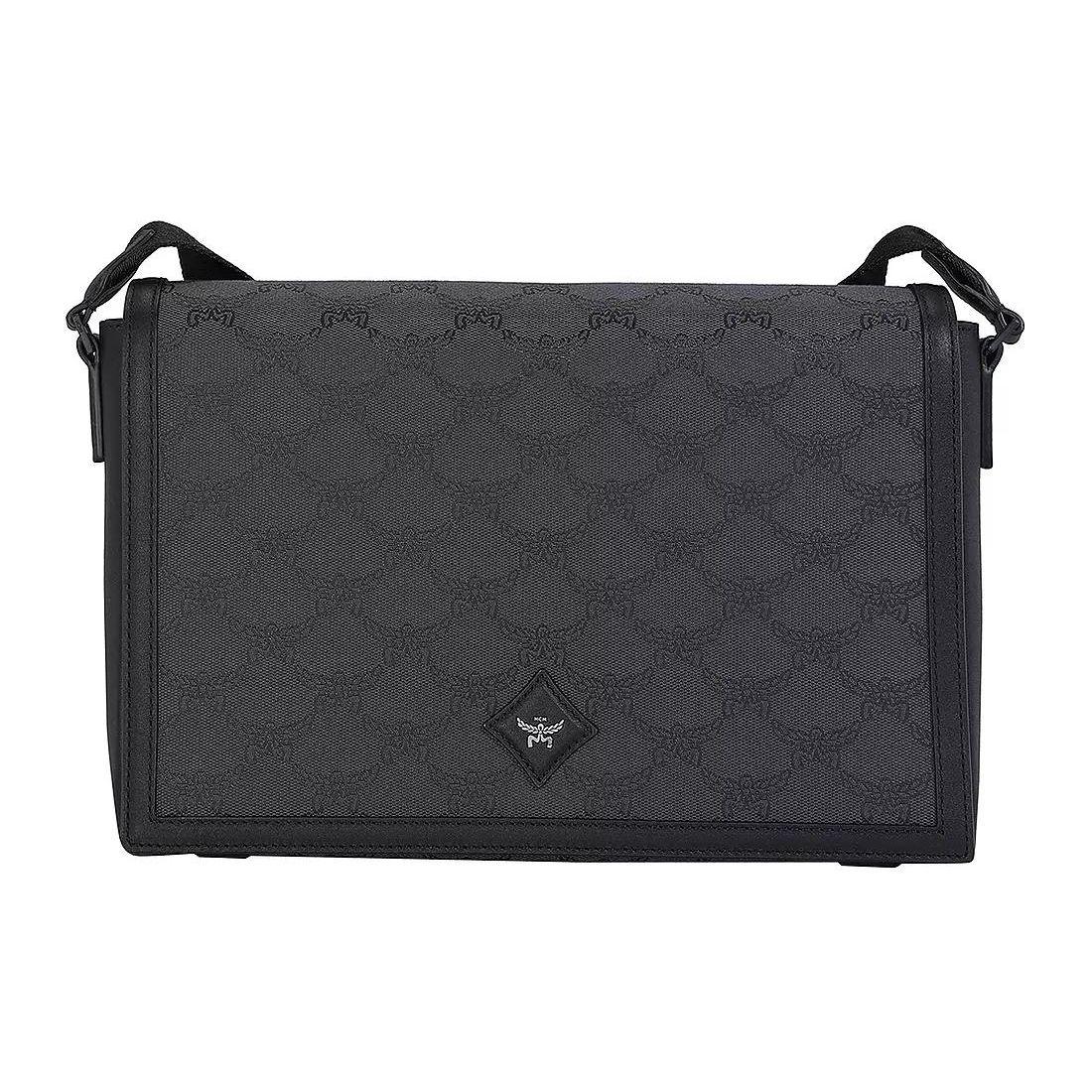 

MCM Lauretos Letter Combination Print Jacquard With Leather Trim Crossbody Bag Small Men crossbody bag Dark-Gray MMMESAC01ED001 Basic Set (Bag+Dust Bag)