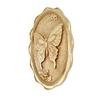 Hand-Painted Butterfly Wall Plaque Sculptural Oval Resin Decorative